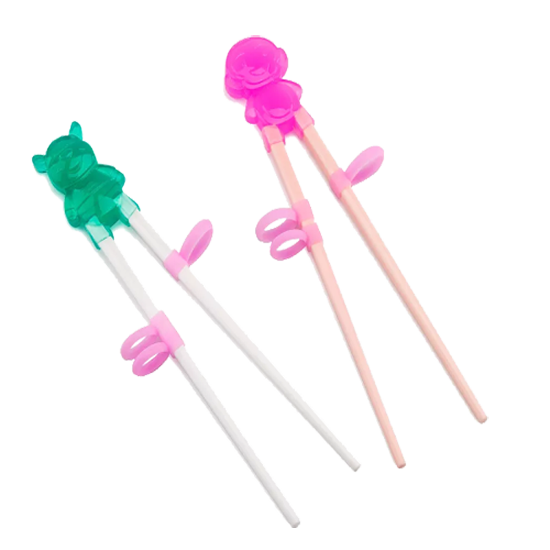 Chopsticks leanbh silicone leanaí tachrán leanaí chopsticks leanbh chopsticks cartúin