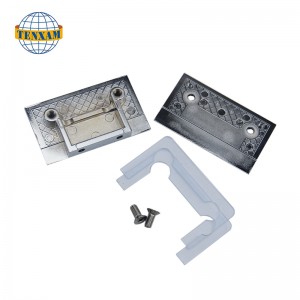 Poll dúbailte cambered 0 chéim clamp gloine