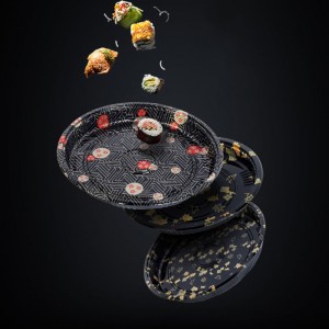 Saincheap Bosca Babhta Sushi Take Away, Bosca Sushi In -athchúrsáilte Éicea -chairdiúil le clúdach le clúdach