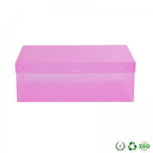 Saincheaptha déanta pacáistiú bosca stórála bróg fillte plaisteach plaisteach soiléir