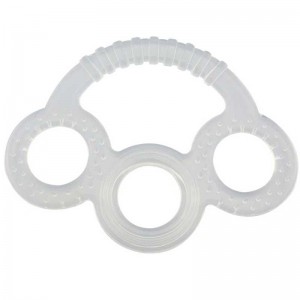 Bréagáin silicone linbhneamhthocsaineach BPA grád bia saor in aisce grád greannmhar chew silicone teether do leanaí óganaíonáin teething