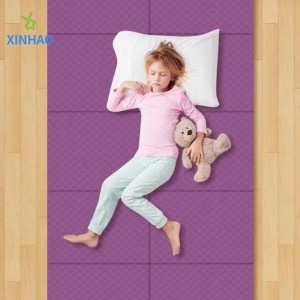 Mata Taistil Foldable Mórdhíola Yoga 4mm Tiús N5mm Éasca le hiompar chuig Cleachtadh Ranga, Rest Office, Camping Park