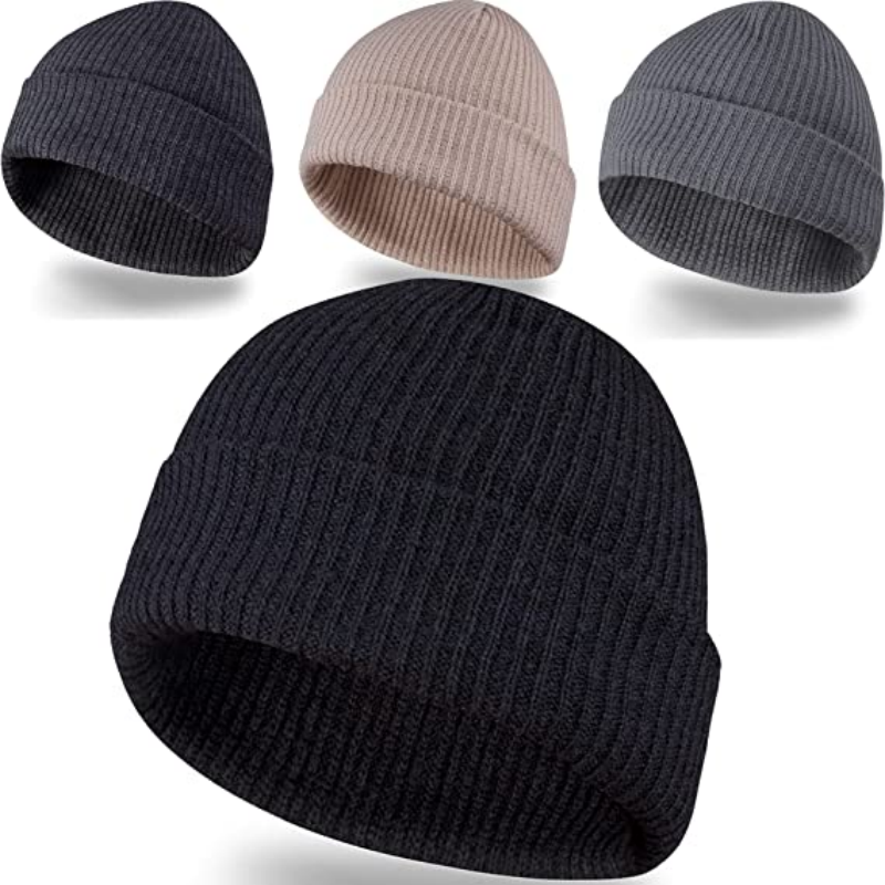 Hataí Beanie d'fhir, Beanies slouchy d'fhir caipíní cniotáilte do mhnán déagóir do gheimhreadh an fhómhair samhraidh san earrach