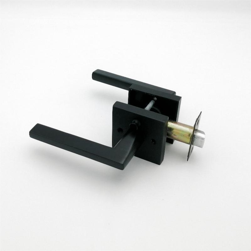 S7503 Lever Doras Príobháideachta Do Doirse Seomra Leapa agus Seomra Folctha Dubh Matte Black