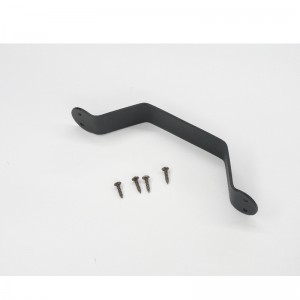 Bh003 Socraigh Láimhseáil Doras Sciobóil, Láimhseáil Tarraingthe Cruach Soladach Dubh Do Doirse Sciobóil Sleamhnáin, Geataí, Garáistí, Sheds