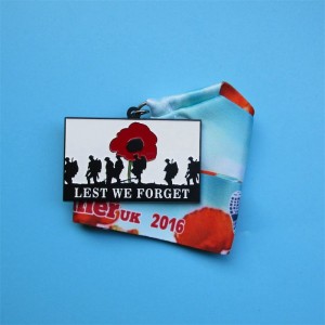 Gradaim Onórach Pearsantaithe Miotal 3d Black Plated Mily Míleata