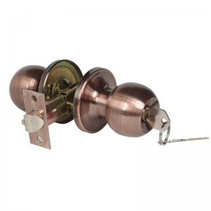 2501 Knob Doras Iontrála le Glas agus Eochair, Glas Doras Intí agus Seachtrach, Knob Doras Caighdeánach Ball