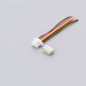 SH1.0 Spásáil búcla caol LCD Scáileán Leictreach Críochfort Críochfort Copar Cábla SHR-10V-S-B Saincheapadh Sreang Sreang
