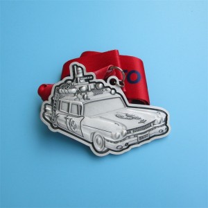 Dearadh Carranna Fíorúil Rith Dearadh Carranna 3D Miotal Bonn Óir Bonn Spóirt Chustaim