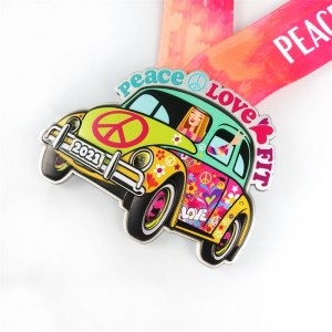 Gag Factory OEM Dearadh Eisiach Bonn Miotal Miotal Le Bonn Saincheaptha Spórt Miotal Ribín