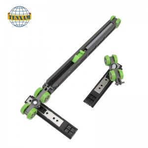 Cruach dhosmálta Sleamhnáin Doras Sleamhnáin Rothaí Crochta Sorcóir