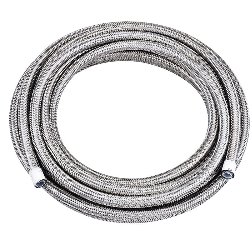 PTFE E85 LÍNE BREEL HOSE Cruach dhosmálta Braided