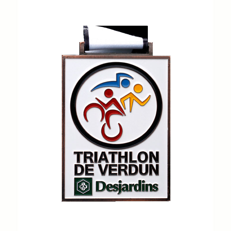 Bonn Spóirt Miotal Lógó Cruth saincheaptha le haghaidh Bonn Triathlon Mórdhíoltóirí