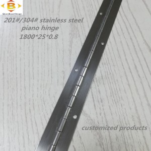 hinge fada saincheaptha 201n304n tiús 0.8mm cruach dhosmálta pianó tiubh pianó hinge comh -aireachta leanúnach hinge pianó comh -aireachta leanúnach