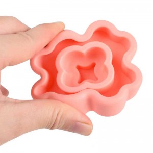 Leanaí Flower Flower Silicone Foirgneamh Oideachais Céadfaí Bréagáin Silicone Crualadh Silicone Bréagáin Montessori