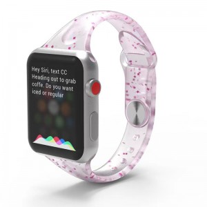 Banda faire strap silicone silicone glitter silicone