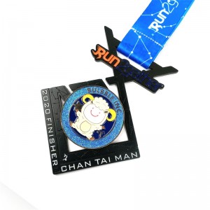 Monarcha Monarcha Cuimhneachán Cuimhneacháin Alloy Plating Bonn Miotal Taispeáin Ainmhithe Dubh Ainmhithe