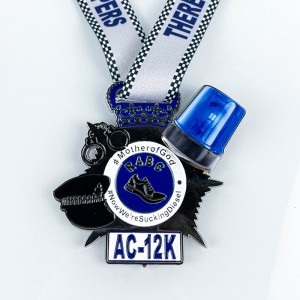 Spórt Miotal Dearadh Nua Dearadh Saincheaptha Marathon Finisher Óir Cré -umha Cré -umha Beijing