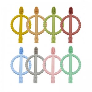 BPA Saor Saor Saor Safe Bréagán Toys Bréagáin Toys Fiacla Fiacla Silicone Leanbh Fiacla