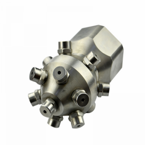 Glanadh brú ard -spraeála cón iomlán umar spraeála scaird -choimeádán píopa druma ag glanadh annozzle spraeála rothlach