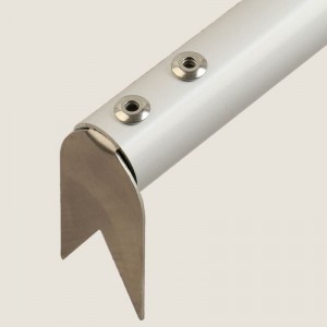 Forc pizza pizza cruach dhosmálta flipper pizza Turner 43cmn 16.9ch forc pizza láimhseáil fhada forc sníomh le haghaidh oigheann pizzan grill, éasca le casadh craiceann le haghaidh pizza