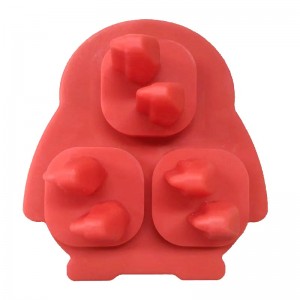 Silicone 3D Tráidire Ciúb Oighir Penguin, Ciúb Oighir Ciúb Oighir Cruthanna Spraoi Múnla Oighir, Cruthanna Spraoi Silicone le Tonnadóir le haghaidh Manglaim, Bourbon, Brandy, Bronntanas Uisce Beatha d\'fhir