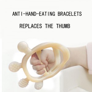 Bréagáin Teether Leanbh Silicone do Leanaí 3 Míonna, BPA Free Drop Nresestant Mittens Silicone Bréagáin Toys Le haghaidh faoisimh ghuma tinn, bréagáin chew leanbh do riachtanais sucking