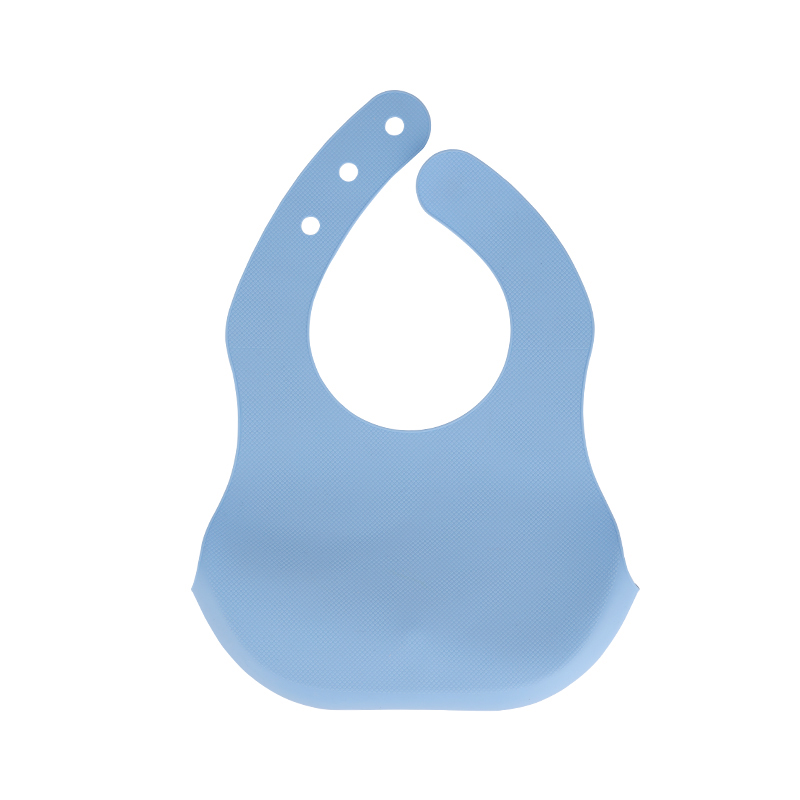 Leanaí Silicone Grád Bia Bibs Drool, bibs leanbh bog-inchoigeartaithe silicone inchoigeartaithe, uiscedhíonach agus durable, éasca le glanadh