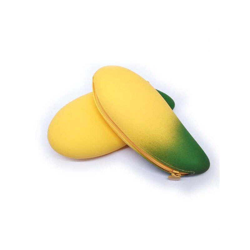 Cruth banana silicone gleoite peann luaidhe peann luaidhe pouch eochair -phouch, grád bia silicone uiscedhíonach agus durable