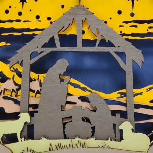 Maisiú ceardaíochta adhmaid 3D