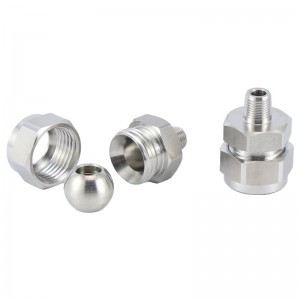 Cuibheoirnozzle liathróid uilíoch, cuibheoir uilíoch le haghaidh feistiú coigeartaithe de chineál liathróid, cuibheoirnozzle liathróid snáithithe