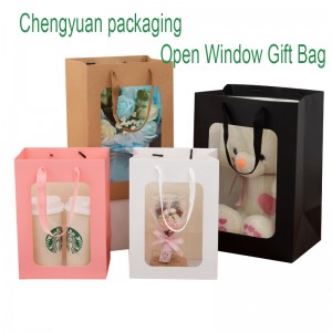 Mála Páipéar Bronntanais Fuinneog Oscailte