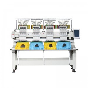 Meaisín bróidnéireachta ríomhairithe ceithre cinn ardluais ceann