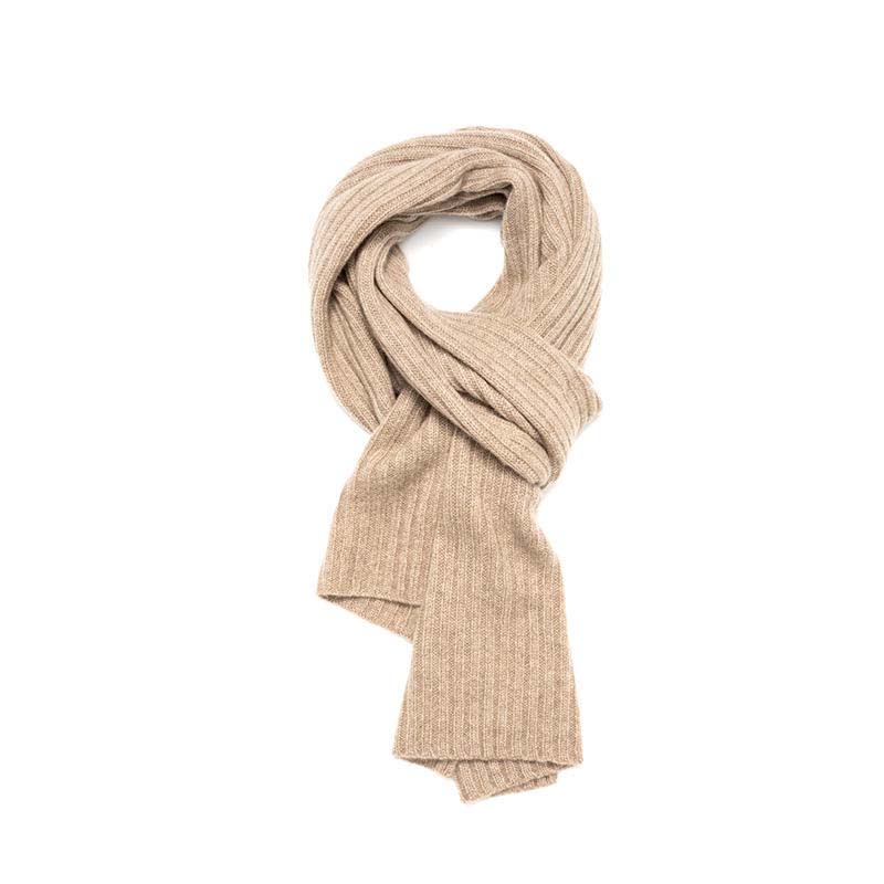 Mhongóil Mórdhíola Cashmere Rib Cniotáil Mná Mná Galánta Pashmina Cashmere Cashmere Scarf Cashmere