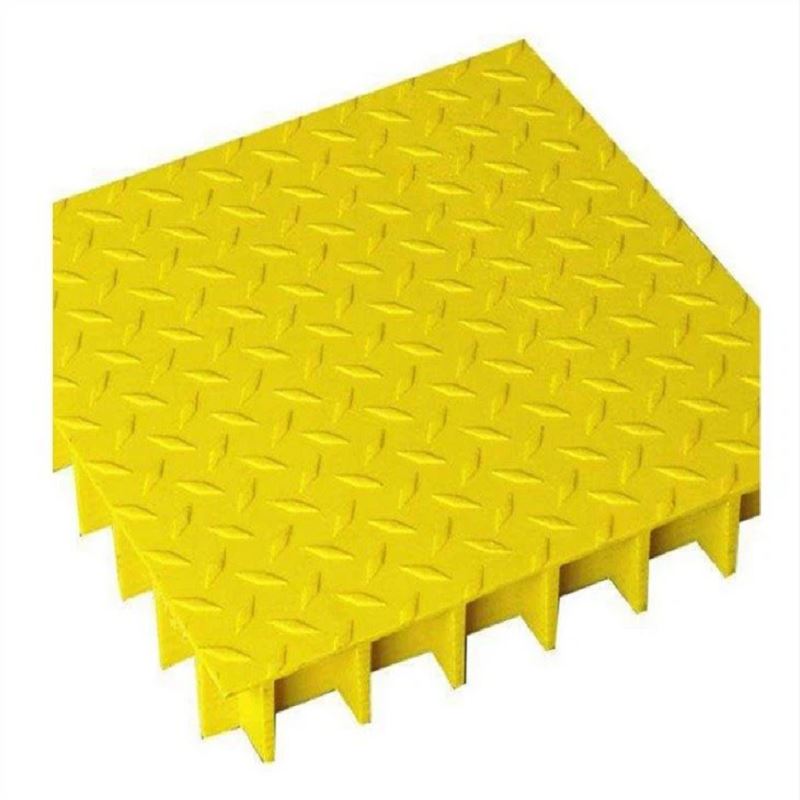 Fiberglass ilchodach FRPngrp gratings pláta clúdaigh le patrúin