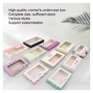 Bosca Bronntanais Páipéar Fuinneog Saincheaptha