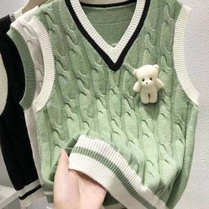 Geansaí Earraigh agus Fómharna mBan Vest Cniotáilte