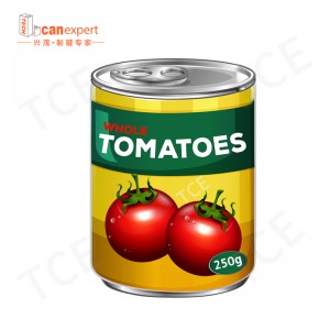 Díol mórdhíola bia beag bia beag grád sábháilte miotail cannaí stáin folamh le haghaidh coimeádán pacáistithe bia canning le clúdach