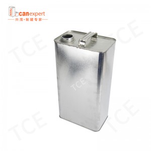 Is féidir le coimeádán stáin miotail dronuilleogach cearnógach le haghaidh gliú olanmachine olanmachinensolvent pacáistiúnpaint