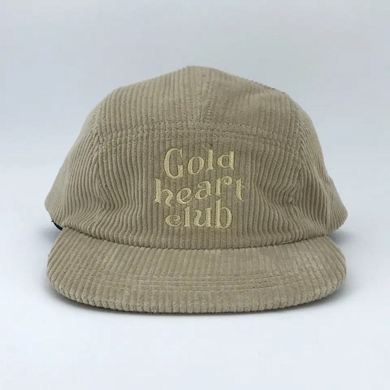 5 Painéal Caipín Snapback bogneamhstruchtúrtha painéil le lógó bróidnéireachta saincheaptha fabraice