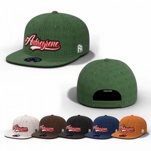 Praghas Monarcha Mórdhíola Préimhe Préimh Monarcha Mórdhíola Préimhe 6 Painéal Mens Caipín Spóirt Caipín Dath Saincheaptha Dath Bróidnéireacht Corduroy Snapback Hatmens Caip