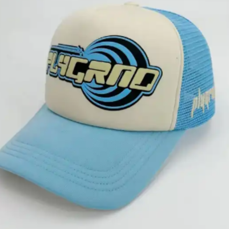 Hat Trucker Priontáil 3D saincheaptha, caipín trucailí cúir bróidnithe