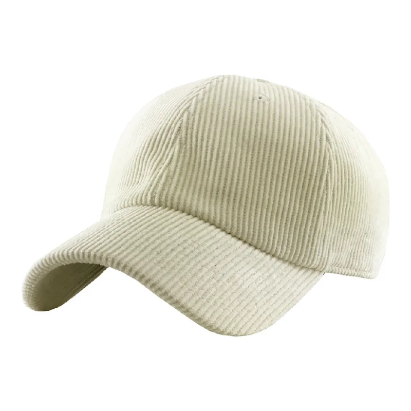 Corduroy Baseball Cap 6 Painéal Blank Daid Cap Spórt Spórt Lógó Bróidnéireachta Saincheaptha Hat Gheimhridh