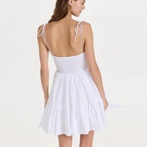 Feadán Coimhdeach Faisinna hEorpa agus Mheiriceá Feadán Waist Barr Gúna Cúltaca Scaoilte Sexy