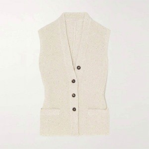 Saincheaptha Monarcha Cniotáilte 2023 Mná Éadaí Éadaí Samhraidh Éadaí Muineál Sleeveless Muineál Sleeveless Muineál Sweaters Cniotáilte