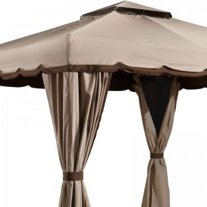 10 troigh x 12 troigh. Úsáid gníomhaíochta lasmuigh gazebo lenet mosquito, seacláid