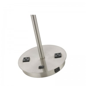 Lampa tábla dhá sholas oíche ag an seomra aíochta