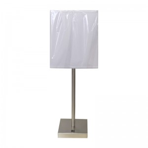 Stíl simplí brushed Nicil Críochnaithe Lampa Tábla Nightstand Leis le lasc rocker ar an seomra aíochta