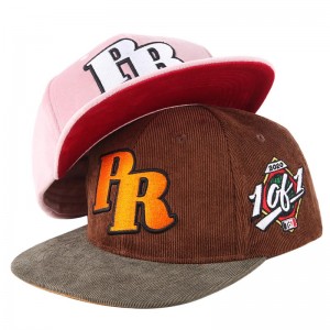 Bróidnéireacht saincheaptha 3D Snapback Ardchaighdeán Caipín Hip Hop Hat Baseball Caipín Feistithe