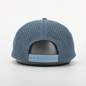 Lógó Dearadh Custaim OEM 5 Painéal Clasaiceach Clasaiceach Neamhstruchtúrtha Léasair Bán Bán 5 Painéal Phainéal Gorras Níolóin Réiteach Hat Rope Hat